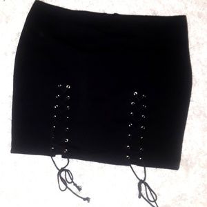 Forever21 Plus lace up skirt